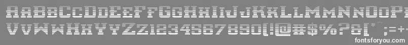 フォントinterceptorgrad – 灰色の背景に白い文字