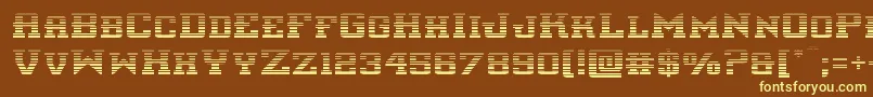 interceptorgrad Font – Yellow Fonts on Brown Background