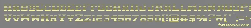 interceptorgrad Font – Yellow Fonts on Gray Background