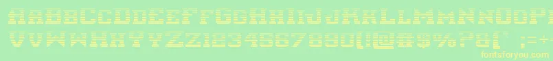 interceptorgrad Font – Yellow Fonts on Green Background