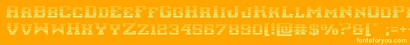 interceptorgrad Font – Yellow Fonts on Orange Background
