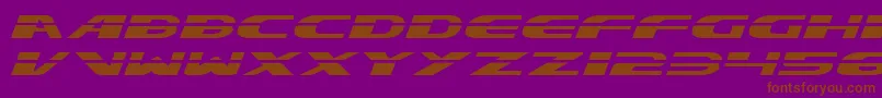 Шрифт Excelate – коричневые шрифты на фиолетовом фоне