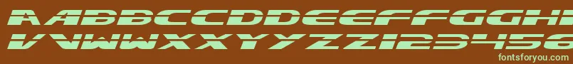 Шрифт Excelate – зелёные шрифты на коричневом фоне