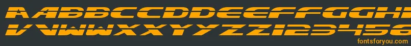 Excelate Font – Orange Fonts on Black Background