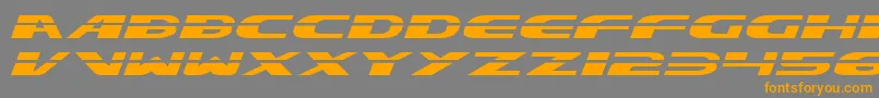 Excelate-Schriftart – Orangefarbene Schriften auf grauem Hintergrund