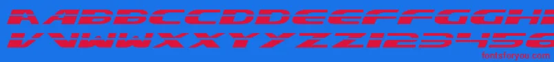 Шрифт Excelate – красные шрифты на синем фоне