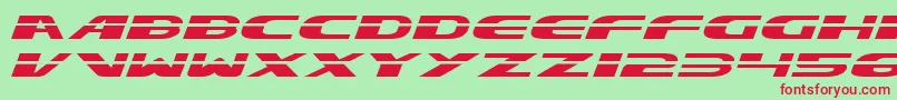 フォントExcelate – 赤い文字の緑の背景