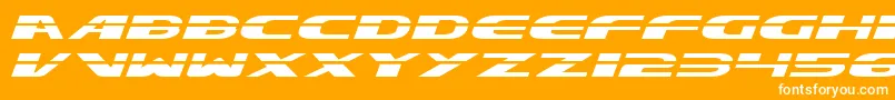 Excelate Font – White Fonts on Orange Background