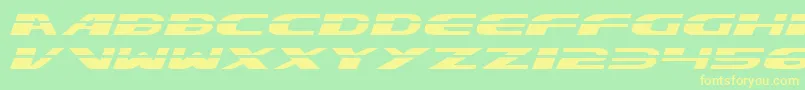 Excelate-fontti – keltaiset fontit vihreällä taustalla