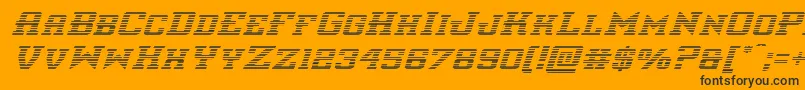 interceptorgradital Font – Black Fonts on Orange Background