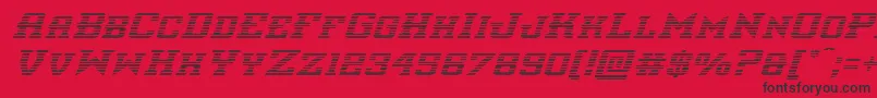フォントinterceptorgradital – 赤い背景に黒い文字