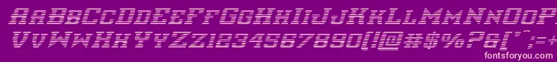 interceptorgradital Font – Pink Fonts on Purple Background