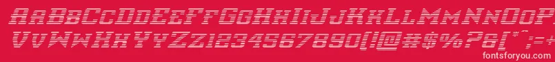 interceptorgradital Font – Pink Fonts on Red Background