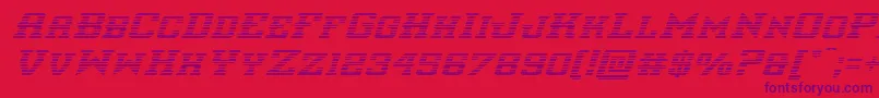 interceptorgradital Font – Purple Fonts on Red Background