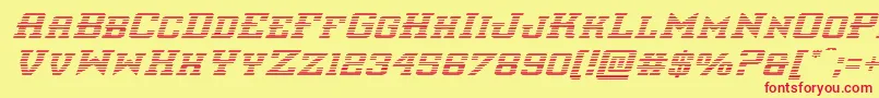 interceptorgradital Font – Red Fonts on Yellow Background