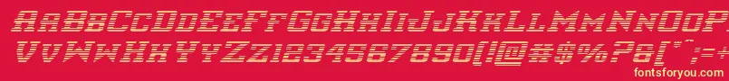 interceptorgradital Font – Yellow Fonts on Red Background