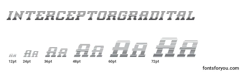 Interceptorgradital Font Sizes