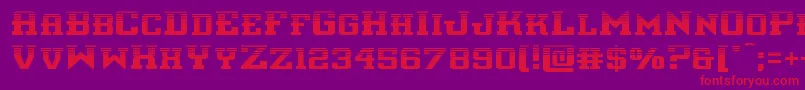 interceptorhalf Font – Red Fonts on Purple Background