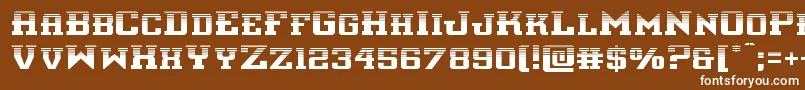 interceptorhalf Font – White Fonts on Brown Background