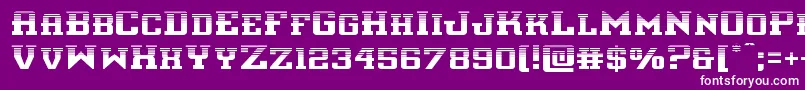 interceptorhalf Font – White Fonts on Purple Background