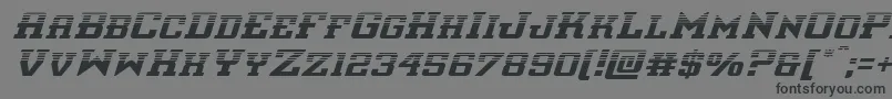 interceptorhalfital Font – Black Fonts on Gray Background