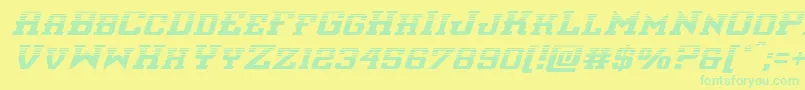 Weitere Informationen zur interceptorhalfital-Schriftart interceptorhalfital-Schriftart – Grüne Schriften auf gelbem Hintergrund