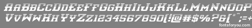 interceptorhalfital Font – White Fonts on Gray Background