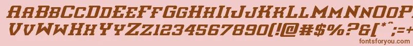 interceptorital Font – Brown Fonts on Pink Background