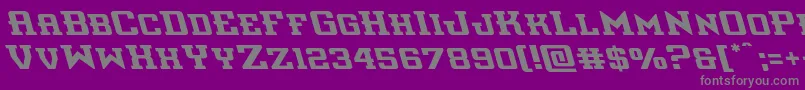 interceptorleft Font – Gray Fonts on Purple Background