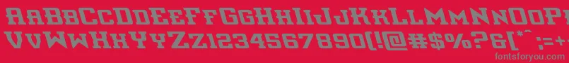 interceptorleft Font – Gray Fonts on Red Background