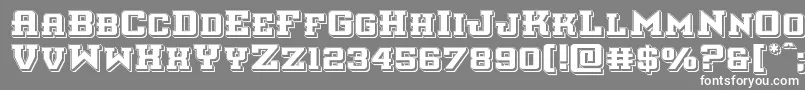 interceptorpunch Font – White Fonts on Gray Background