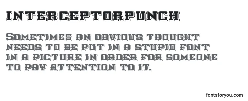 Review of the Interceptorpunch Font