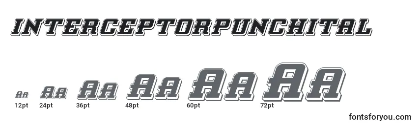 Interceptorpunchital Font Sizes