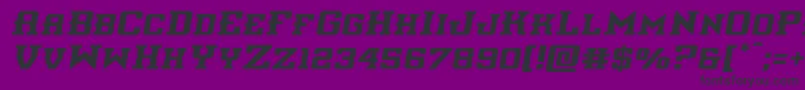 interceptorsemital Font – Black Fonts on Purple Background