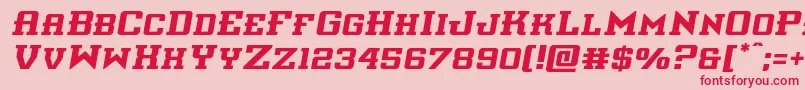 interceptorsemital Font – Red Fonts on Pink Background