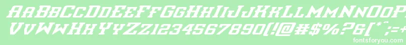 interceptorsuperital Font – White Fonts on Green Background