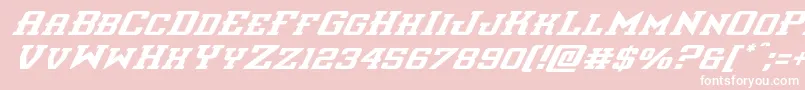 interceptorsuperital Font – White Fonts on Pink Background