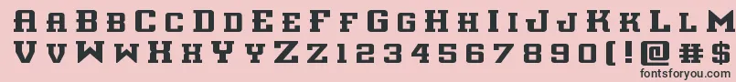 interceptortitle Font – Black Fonts on Pink Background