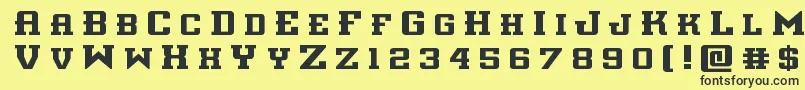 interceptortitle Font – Black Fonts on Yellow Background