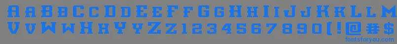 フォントinterceptortitle – 灰色の背景に青い文字