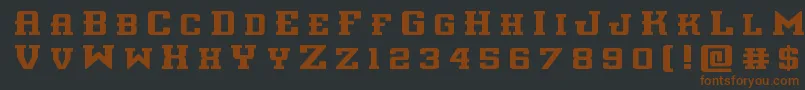 interceptortitle Font – Brown Fonts on Black Background