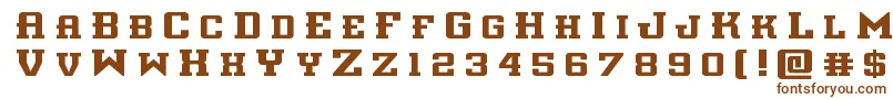 interceptortitle Font – Brown Fonts on White Background