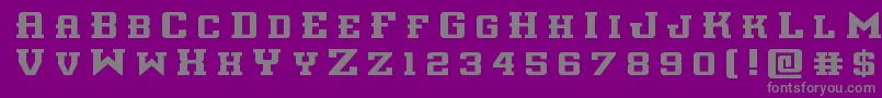 フォントinterceptortitle – 紫の背景に灰色の文字