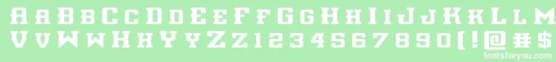 interceptortitle Font – White Fonts on Green Background