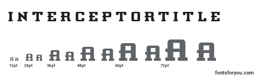 Размеры шрифта Interceptortitle