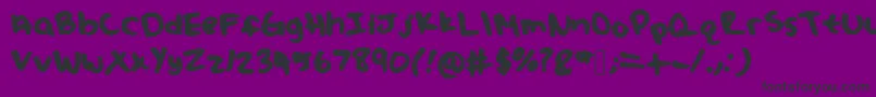 Juliafont Font – Black Fonts on Purple Background