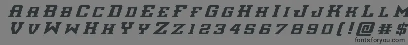 interceptortitleital Font – Black Fonts on Gray Background