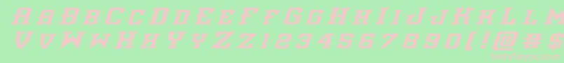 interceptortitleital Font – Pink Fonts on Green Background