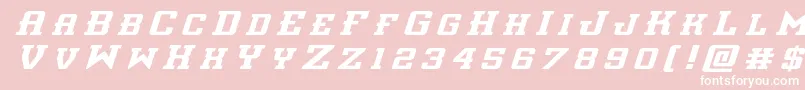 interceptortitleital Font – White Fonts on Pink Background