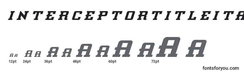 Interceptortitleital Font Sizes